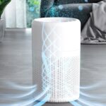 Air Purifiers for Home Bedroom, Portable Air Cleaner for Car Room Office, Super Quiet Household Purifier Humidifier With Purple Light