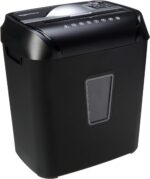 Amazon Basics 12 Sheet Cross Cut Paper and Credit Card Home Office Shredder with 4.8 Gallon Bin, Black