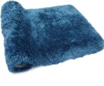 FIFU Bathroom Rugs Non-Slip, Soft Plush & Absorbent Bath Mats for Bathroom Floor, Machine Washable Shower Rug 24x36 Inches Peacock Blue