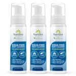 Nurture Rinse Free Waterless Foaming Cleanser | Women, Camping, Elderly & Hospital Care | Waterless Shower & Bath Wash w/Aloe for Sensitive Dry Skin | Perineal Cleansing Foam, Hand & Body Soap (3)