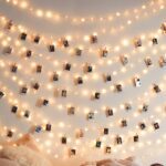 Photo Clip 17Ft - 50 LED Fairy String Lights with 50 Clear Clips for Hanging Pictures, Christmas Party Birthday Decoration - Perfect Dorm Bedroom Wall Decor Wedding Decorations