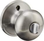 SCHLAGE Dexter by Schlage J40STR619 Stratus Bed and Bath Knob, Satin Nickel