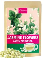 TeeLux Jasmine Flowers, Natural Jasmine Buds Tea Loose Leaf, Edible Dried Jasmine Flowers for Tea, Baking, Caffeine Free, 3.5oz/100g