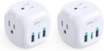 2 Pack Anker USB C Outlet Extender, 321 Outlet Extender with 3 Outlets and 20W USB C Charging for iPhone 15/15 Plus/15 Pro/15 Pro Max, Power Delivery Charging for School, Home,Office Listed