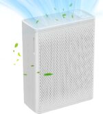 Air Purifiers for Large Room Up to 1950 Sqft,24dB Quiet Air Purifier,Fresh Air Better Sleep, H13 True HEPA Air Cleaner For Office, Dorm, Apartment,Kitchen.P400 White