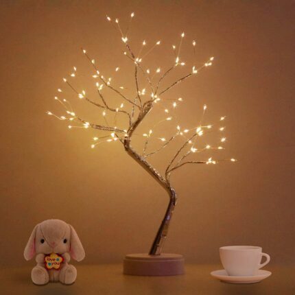 Bonsai Tree Light for Room Decor, Aesthetic Lamps for Living Room, Cute Night Light for House Decor, Good Ideas for Gifts, Home Decorations, Weddings,Christmas, Holidays and More (Warm White,108 LED)