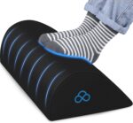 Foot Rest Ergonomic Pillow for Under Desk at Work, Anti-Fatigue Footrest Support Pillow for Fatigue & Pain Relief, Comfortable for Office Chair, Car Seat & Gaming Chair - Black