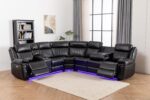 Kingway Jexon Sectional, Black