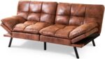 Opoiar SF-BN726 Sofabed, As sofa:71"X33"X31.5"As bed:71"X42"X16", Brown