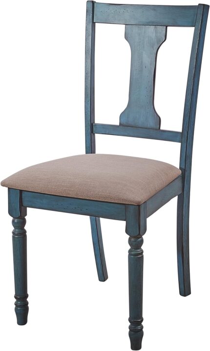 Powell Furniture Willow, Teal Blue, Set of 2 Side Chair,