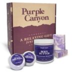 Purple Canyon 6 Piece Lavender Bath-to-Bed Gift Box | Bath Bombs, Soap, and Body Butter Infused with Magnesium and Deep Sea Minerals | Self-Care Products for Rest and Relaxation