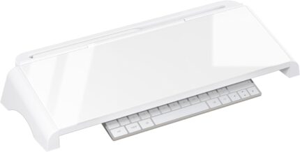 Simple Houseware Desktop Dry Erase WhiteBoard, Computer Keyboard Stand Surface Pad with Drawer, Desk Organizers for Office, Home, School Supplies - Board Only