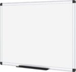 VIZ-PRO Magnetic Dry Erase Board, 36 X 24 Inches, Silver Aluminium Frame